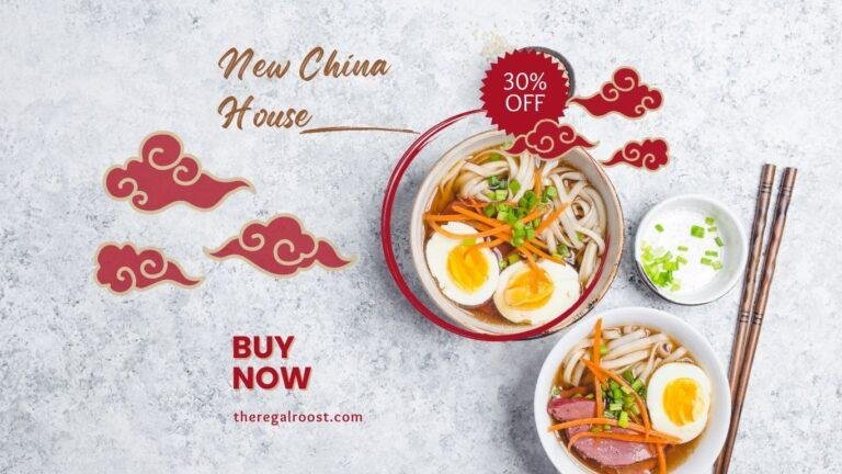 New China House written on an image